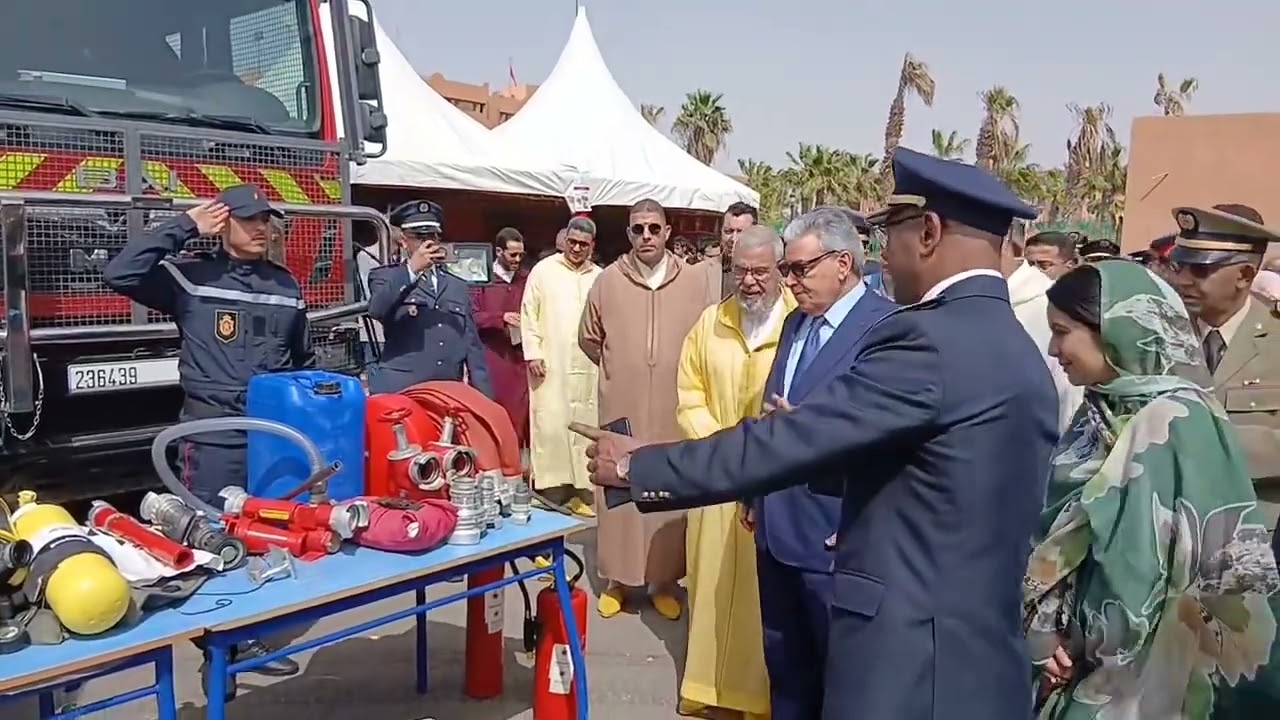 والي جهة كلميم محمد الناجم أبهاي يترأس مراسيم الإحتفال بمناسبة تخليد اليوم العالمي للوقاية المدنية 