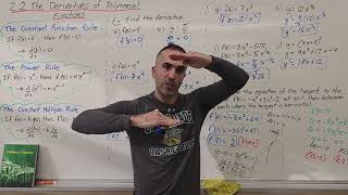 22 The Derivatives Of Polynomial Functions grade 12 Calculus Mcv4u