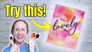 Easy Bubble Background Technique for Card Making and Scrapbooking