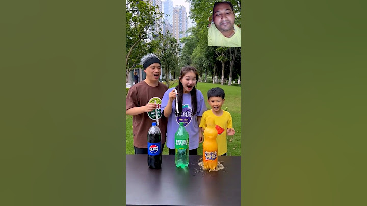 Whose Coke fountain is higher? So funny! #FunnyFamily#PartyGames