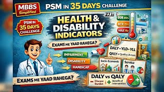Download Lagu Health & Disability Indicators 🔥 | DALY vs QALY Explained | PSM in 35 Days | MBBS Simplified Download Lagu Health & Disability Indicators 🔥 | DALY vs QALY Explained | PSM in 35 Days | MBBS Simplified