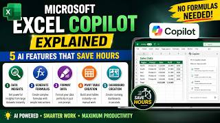 Microsoft Excel Copilot Explained | 5 AI Features That Save Hours | No Formulas Needed