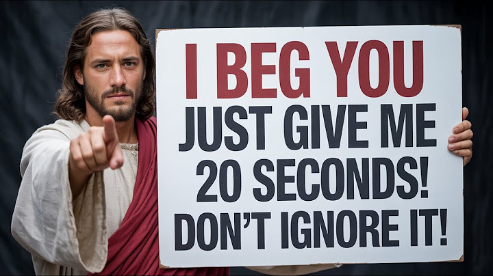 ✝️I BEG YOU "JUST GIVE ME 20 SECONDS" | GOD MESSAGE TODAY | GOD SAYS TODAY | JESUS MESSAGE #god