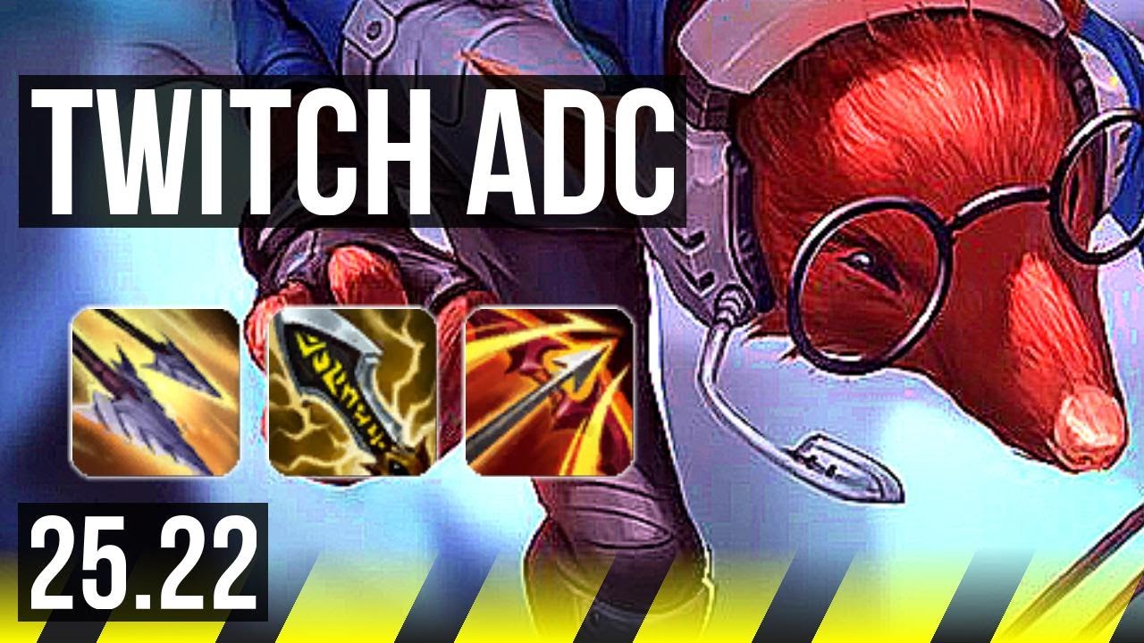 TWITCH & Nami vs YUNARA & Ashe (ADC) | EUNE Master | 25.22