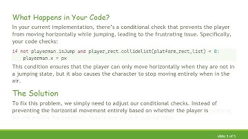 How to Fix Player Key Response Issues During Jumps in Pygame