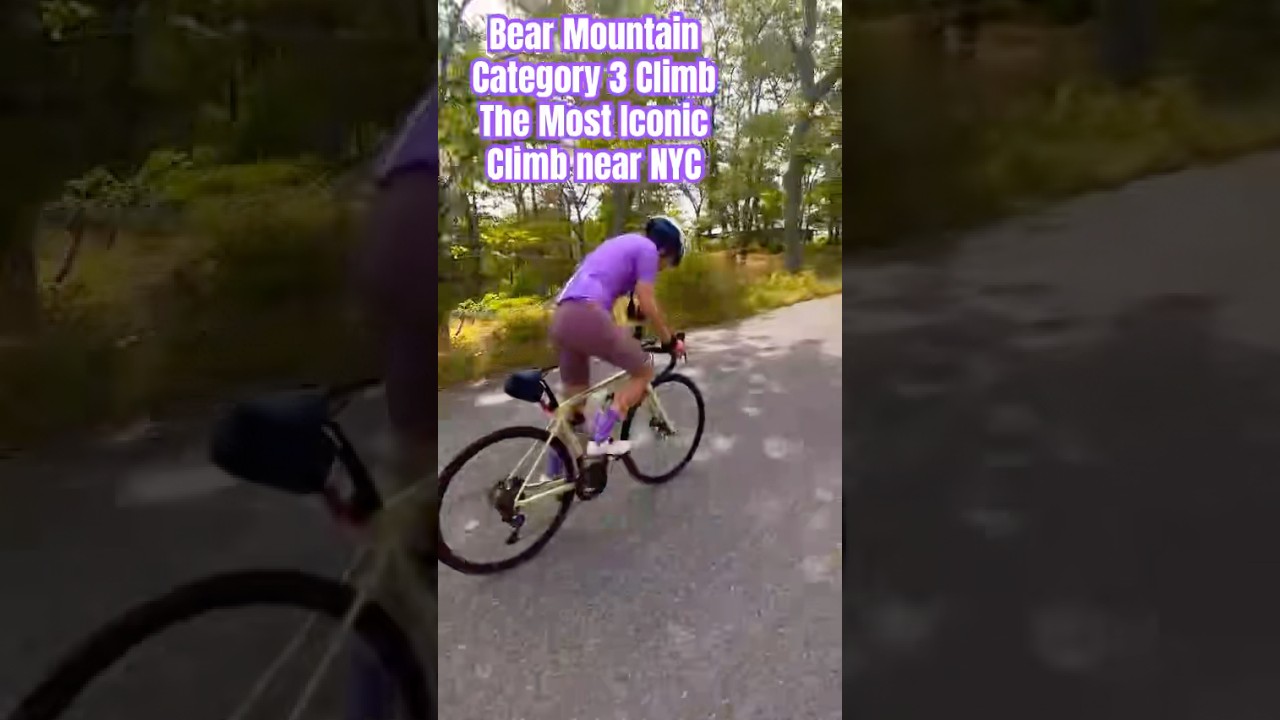 Cycling up the iconic Bear Mountain 