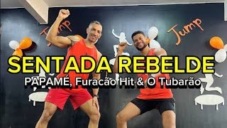 sentada Rebelde Papame, Furacão Hit e o Tubarão coreografia Jump +Treino #jump #academia #auladejump