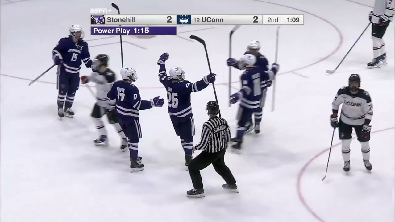Stonehill College Men's Ice Hockey Highlights First Half 2025-26 Season