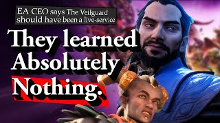 The Veilguard Did Terribly, and EA Blames it on Live Services.
Dragon Age The Veilguard completely flopped when it came to sales with consequences coming to Bioware and doom for Mass Effect 5, but EA blames the failure on the IP and the Live-Service need for the game after reporting that its live-services are failing, while Kingdom Come Deliverance 2 is a bestseller and Eternal Strands proved successful. You cant make something this hilarious up.
Support the channel: patreon.com/mugthief
00:00 Intro and context.
2:02 CEO Blames it not being a Live Service.
5:46 Is it a bluff...or do they believe this?
10:37 All the reasons it failed, that they ignore.
12:45 Mass Effect 5
14:35 Examples of change in the industry. (Even from EA) The Veilguard Did Terribly, and EA Blames it on Live Services.