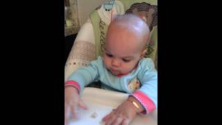 Maya Eating Yogurt Puffs 2415