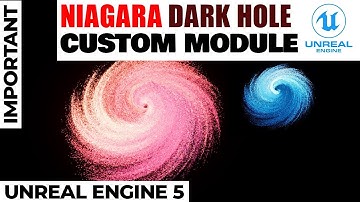 Niagara system dark hole galaxy in unreal engine 5
