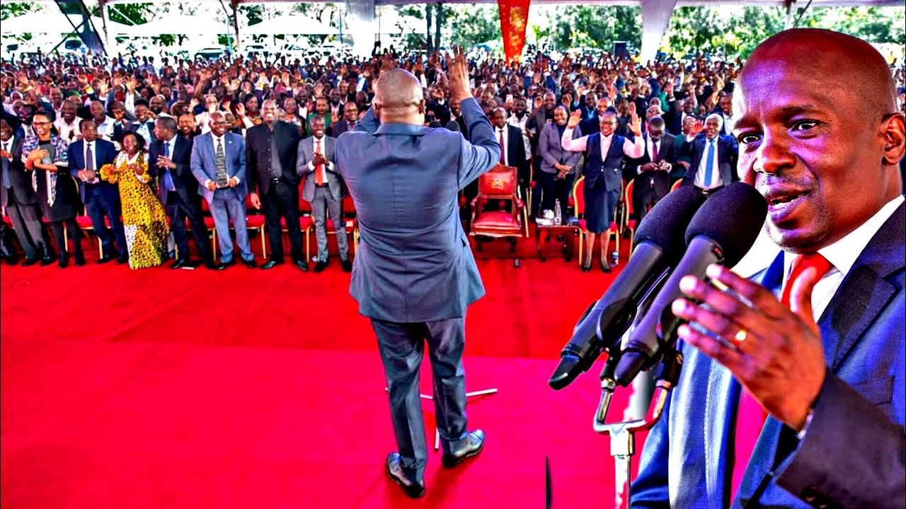 MTOTO WETU! DP Kithure Kindiki Gets standing ovation from 3000 Meru delegates Visiting his residence