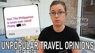 Reacting To YOUR UNPOPULAR TRAVEL OPINIONS! | AD