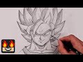 How to draw super saiyan goku  dragon ball z sketch tutorial