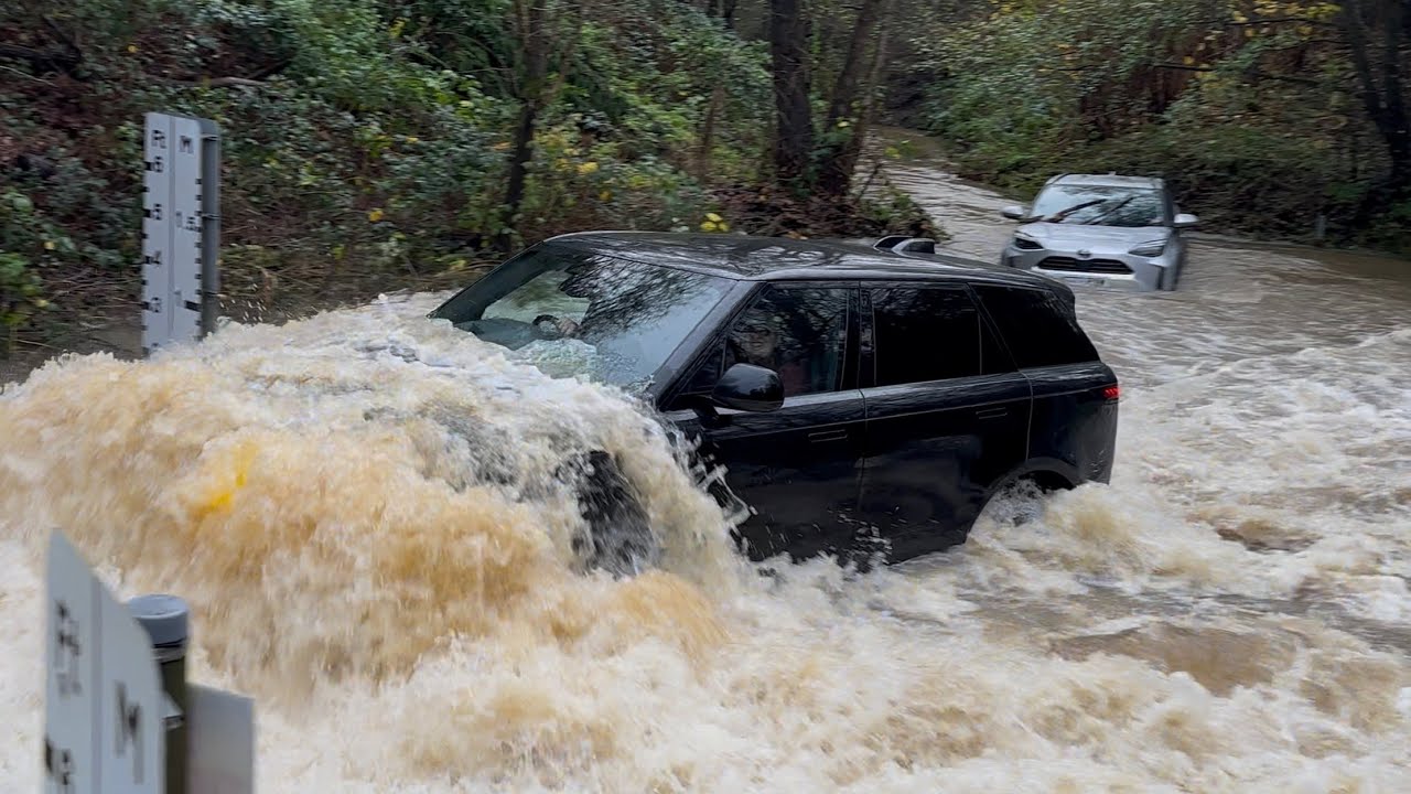 More Chaos After Storm Claudia!! (Part 2) || Vehicles vs Flooded Fords compilation || 