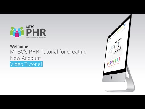 MTBC PHR Tutorial for Creating New Account