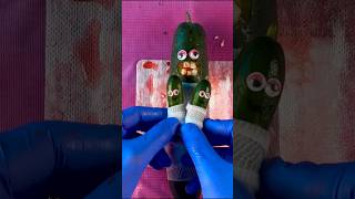 Emergency #FruitSurgery! Cucumber gives birth to twins #DiscountDentist #FoodSurgery #Shorts #asmr screenshot 5
