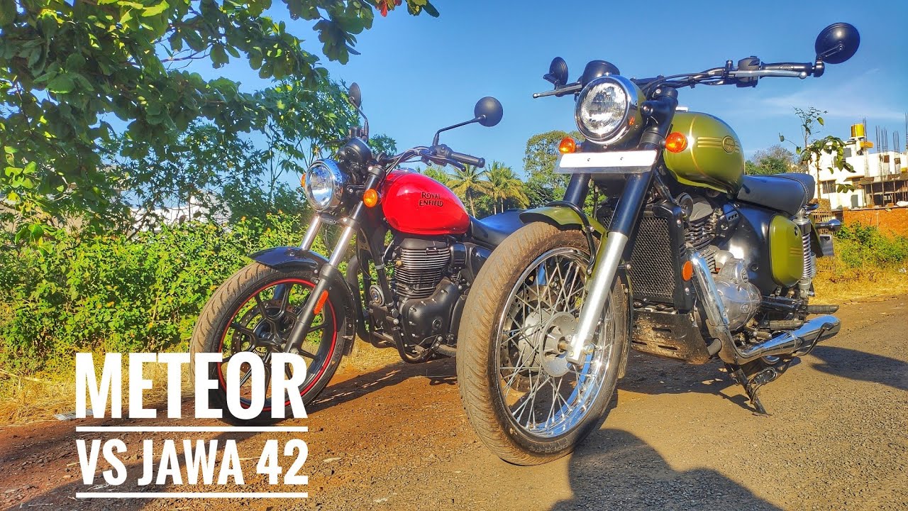 JAWA 42 VS ROYAL ENFIELD METEOR: DRAG AND COMPARISON AND GIVEAWAY