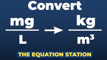 How to convert milligrams per liters to kilograms per cubic meters | Physics Practice Problem