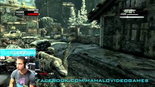 Gears of War 2 With Cliff - Horde Mode - The River - Wave 13