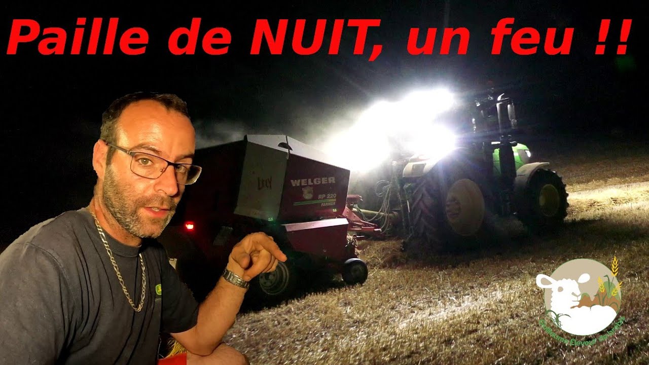 Je presse la paille sur la ferme, plus transport et achat.... N°182