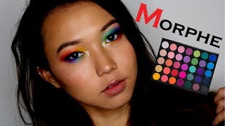 Rainbow Eyes Makeup Tutorial | Morphe 35B
