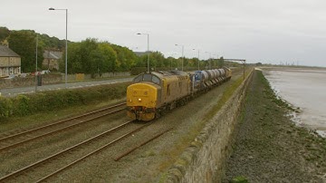 Ffynnongroew 14.10.2014 - Network Rail Class 37 97 97302 97304 on RHTT - Prestatyn