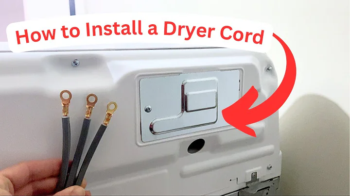 How to Install Electric Dryer Cord - 3 Prong |