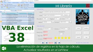 VBA Excel Course 38. Deleting records in the database via a ListView