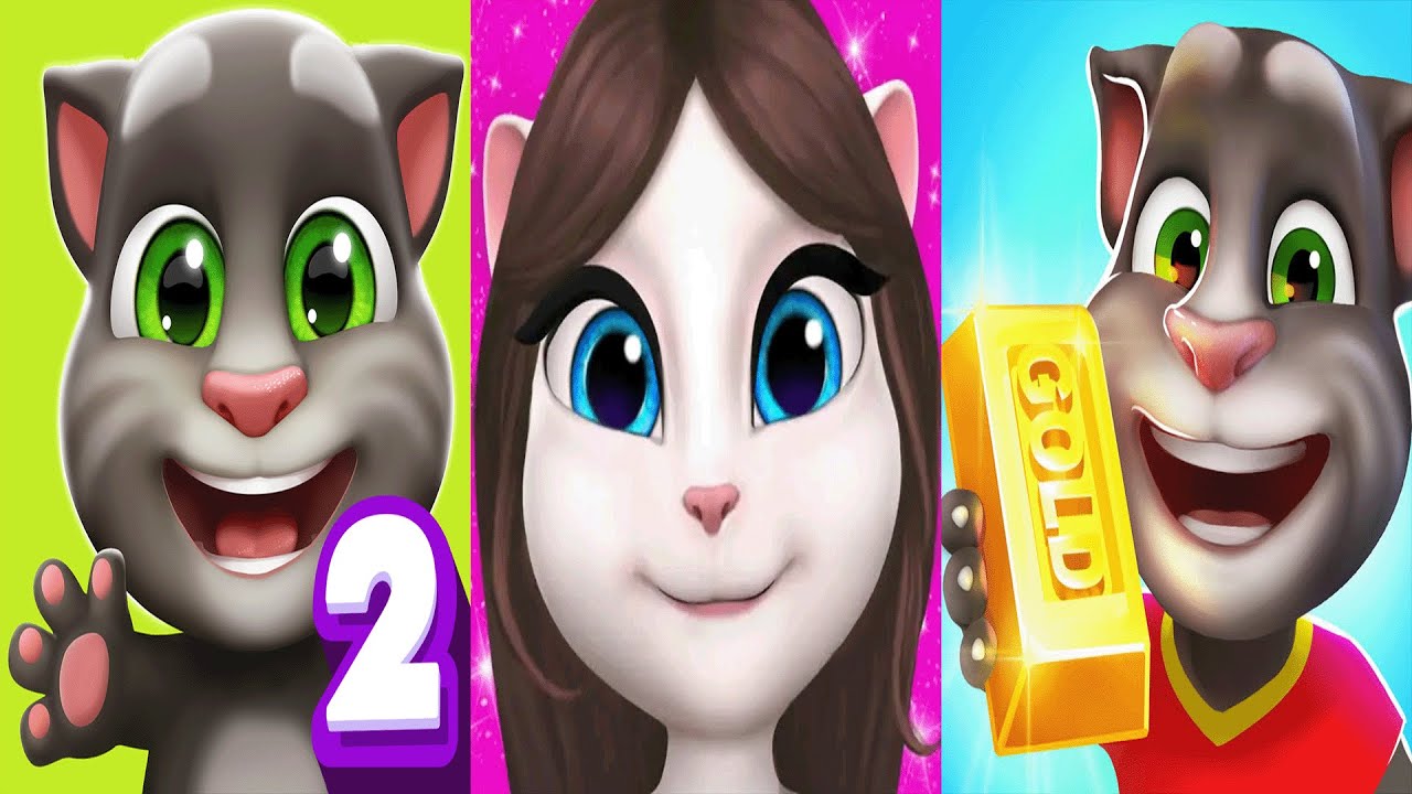 My Talking Tom2 vs My Talking Angela vs Talking Tom Gold Run best  activities Ep4303
