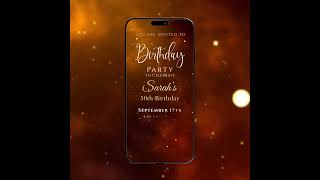 Birthday Invitation Video | Letest  Birthday Party Invitation Template  | Invito AI- 1259