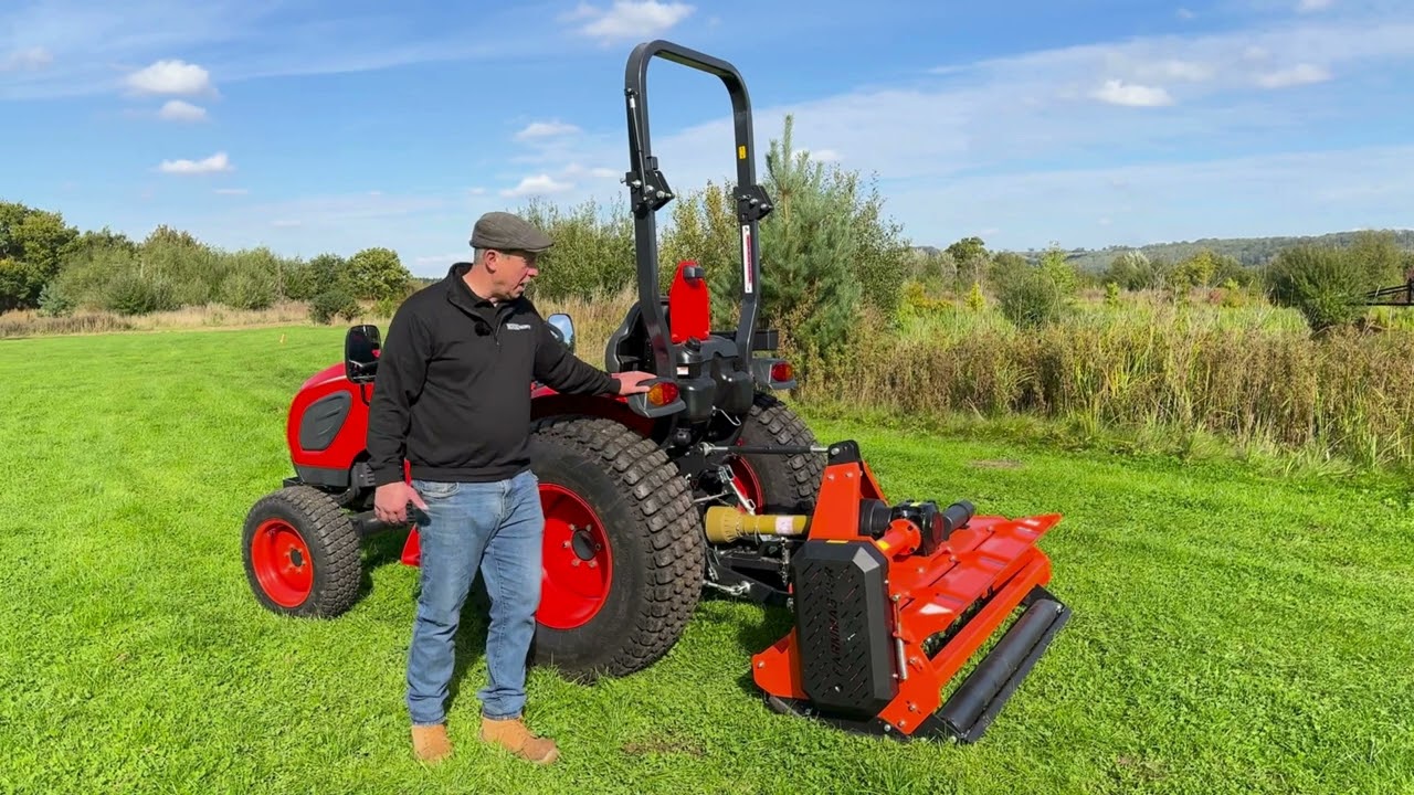 The New FarmMaster HFM150 Flail Mower in action on the Beckside Farm 