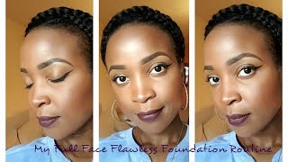 My Full Face Flawless Foundation Routine- Highlight, Contour and Eyebrow Routine