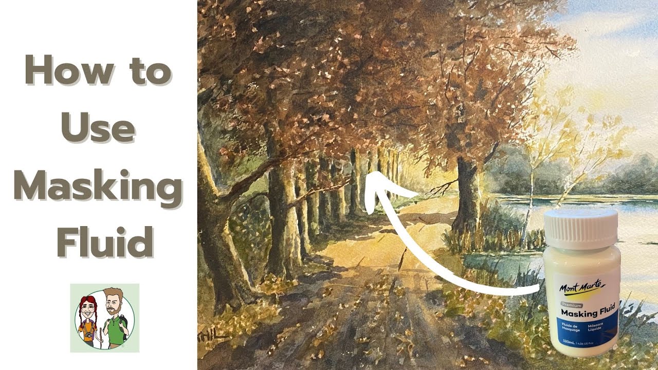 How to Use Masking Fluid in a Watercolor Painting by Always Wandering ...