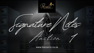 Bassani's Auction House Signature Notes Auction 1. What to look out for.