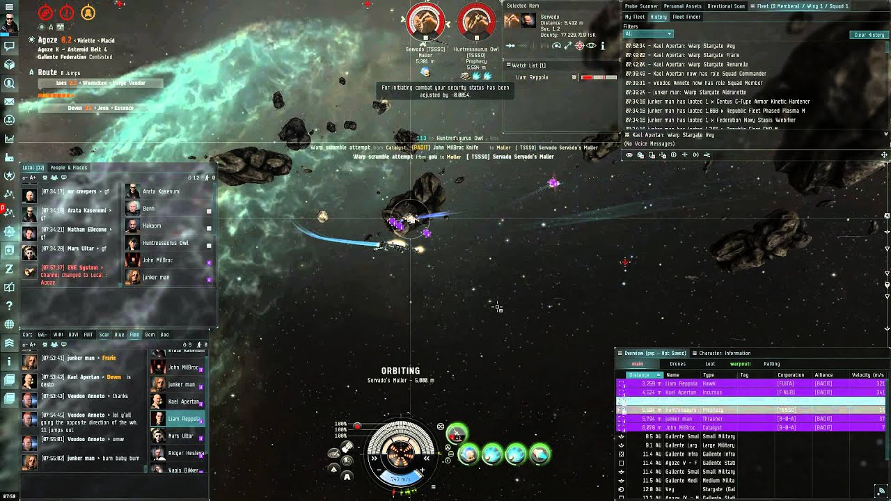 EVE Online Lowsec ratter gank YouTube