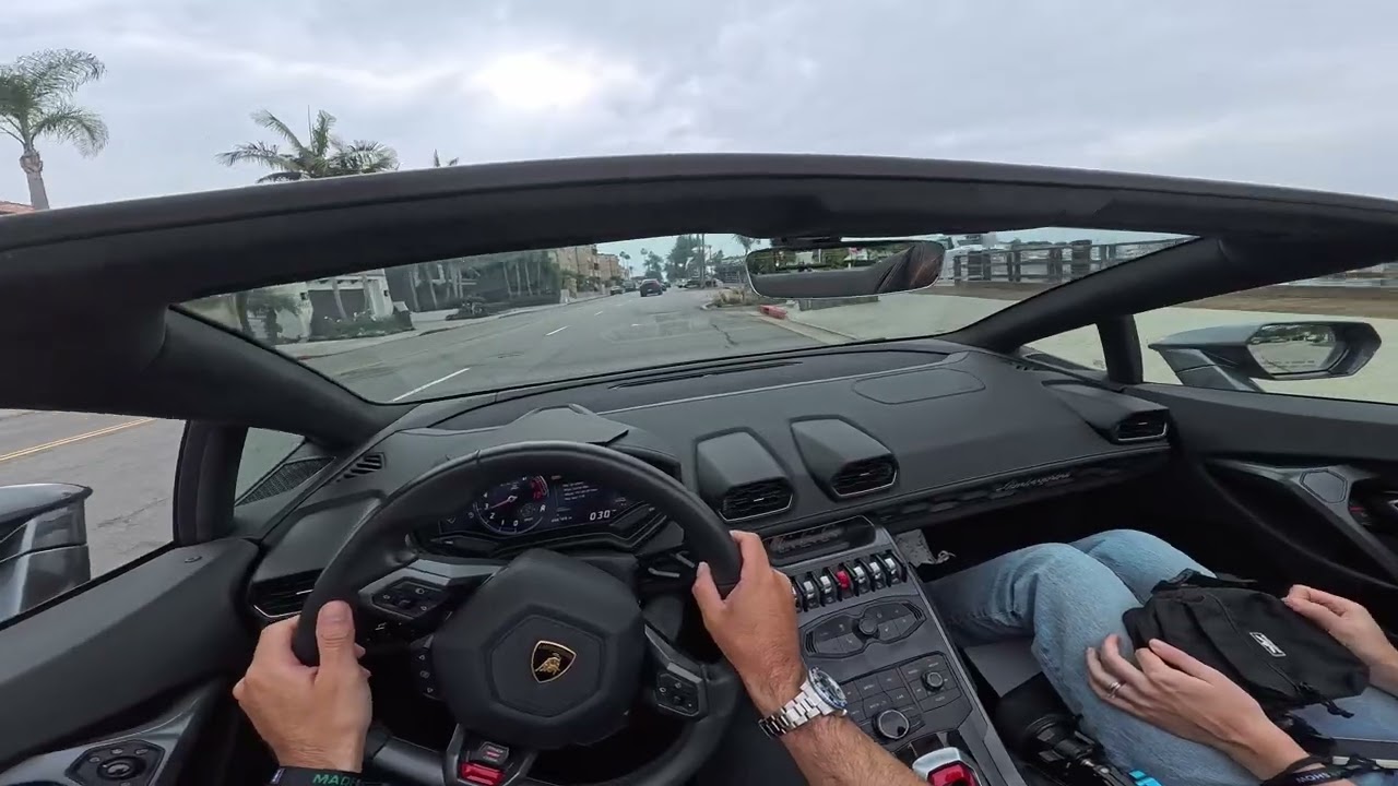 Lamborghini Huracan Spyder POV Drive Vlog 6 | Driving To Private Event In Newport Beach