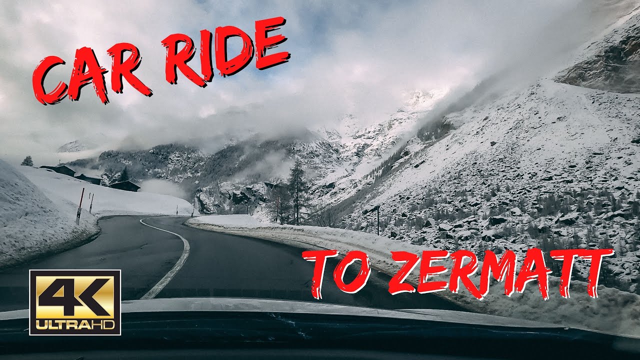 Car Drive from Visp to Zermatt in Switzerland Car Journey to Zermatt