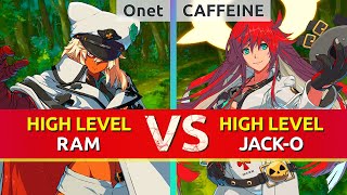 GGST ▰ Onet (Ramlethal) vs CAFFEINE (JackO). High Level Gameplay