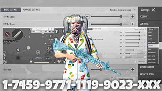 NEW UPDATE 4.3🔥BEST SENSITIVITY CODE + CONTROL SETTINGS BGMI/PUBG MOBILE