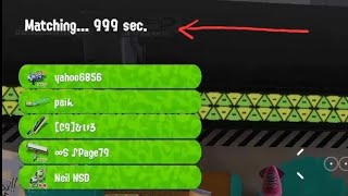 What happens if you wait 999 secs for a match? - Splatoon 3