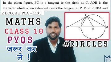 in the given figure, PC is a tangent to the circle at C. AOB is the diameter which when extended