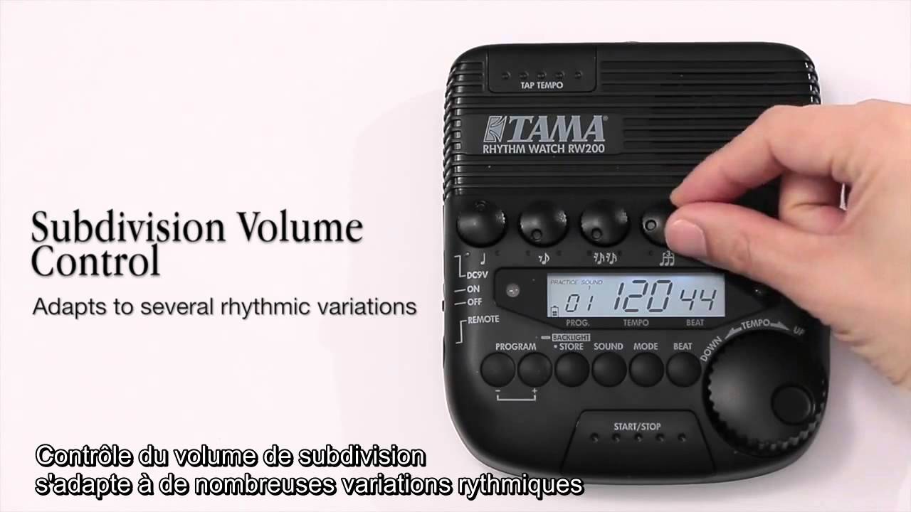 Présentation RW200 RHYTHM WATCH Le métronome programmable YouTube