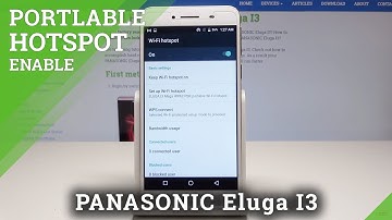 How to Create Portable Hotspot in PANASONIC Eluga I3 – Wi-Fi Sharing