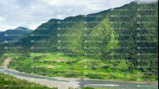 Mountain Landscape On The Island Of Luzon. Mountains Covered By Rainforest, Aerial View.