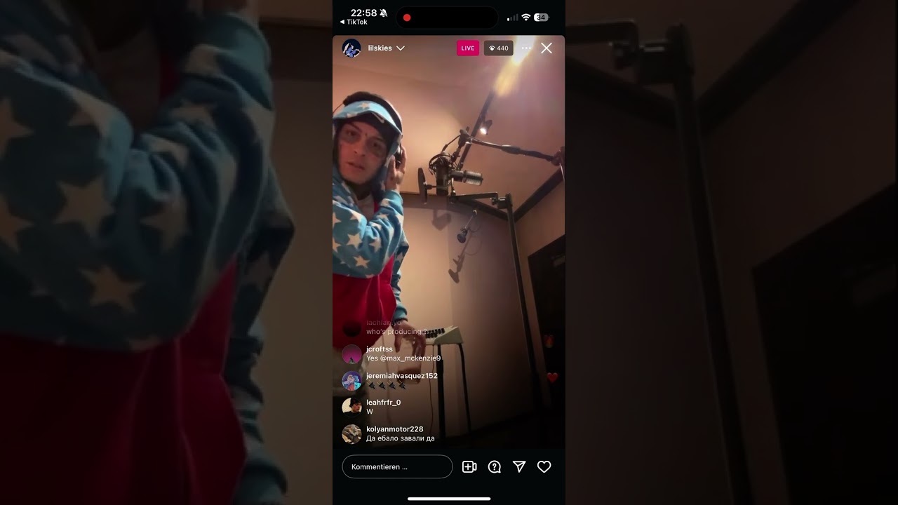 Прямая трансляция Lil Skies в Instagram 17.05.2025