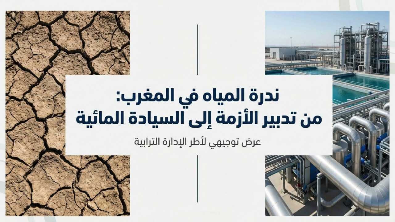 الأمن المائي بالمغرب: تحديات الحكامة الترابية في زمن الندرة