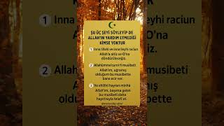 Bu Üç Şeyi̇ Söyle