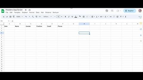 How to Create Headers In Spreadsheet With App Script