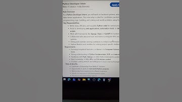 Python Developer intern | Python internship | work from home internship